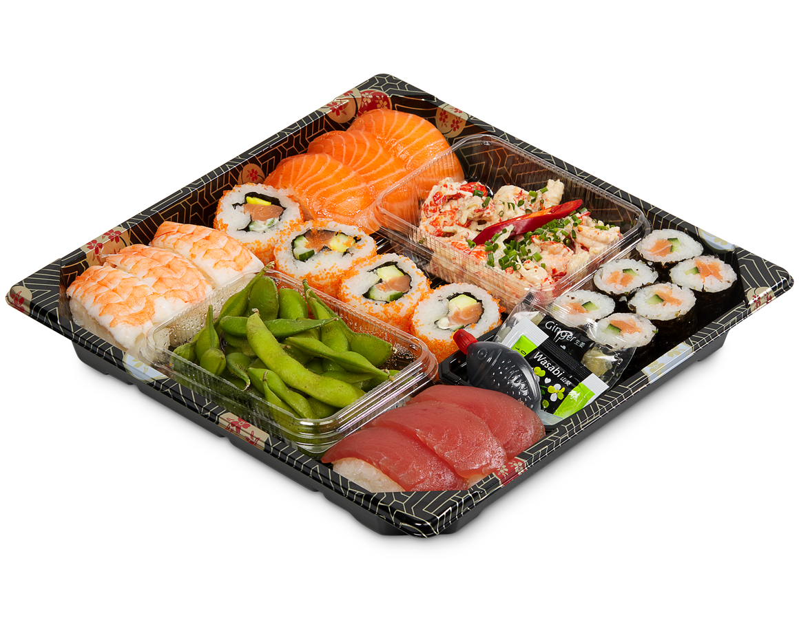 Sushi-Platte Shogatsu